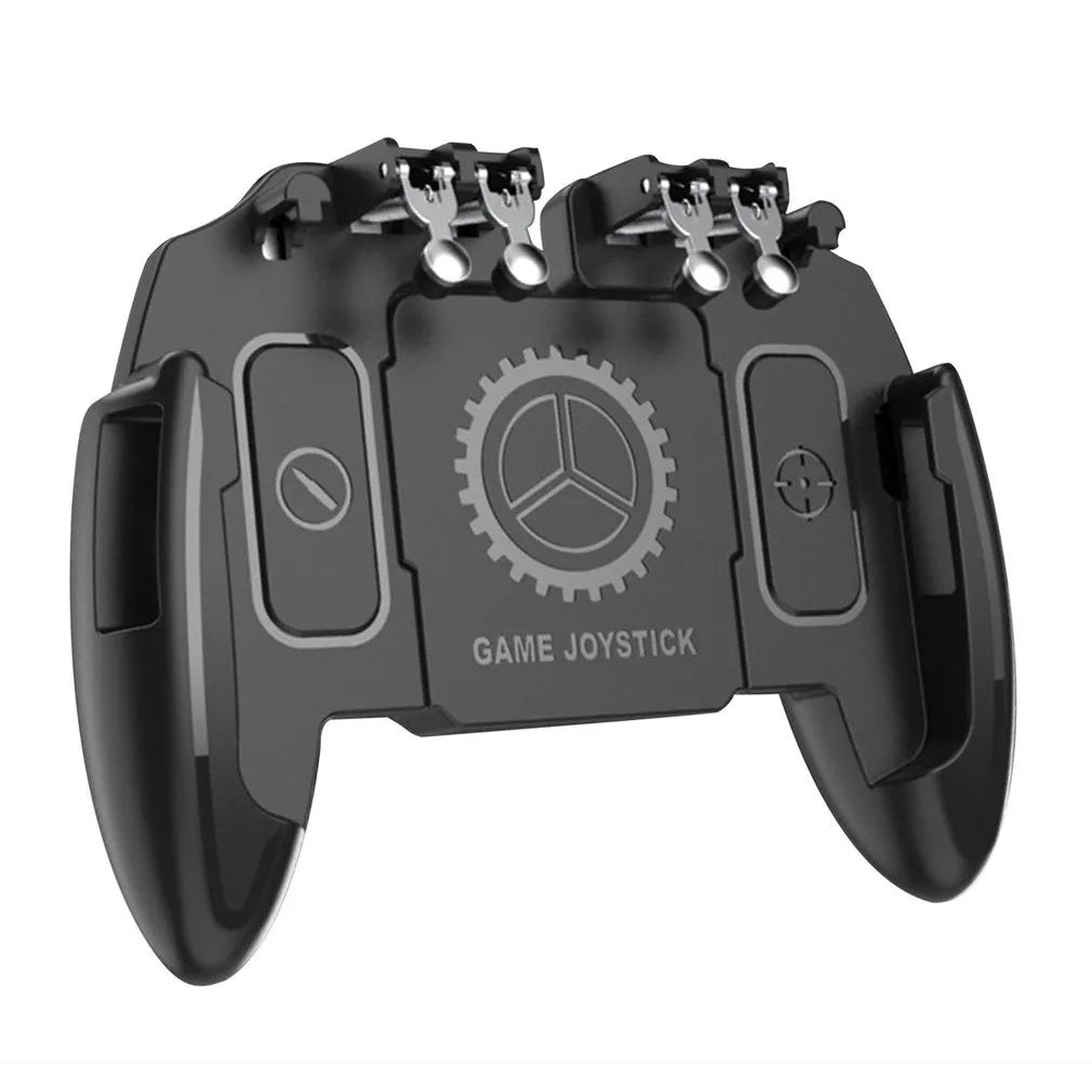 M10 Six Finger PUBG Mobile Joystick Controller L1 / R1 Triggers Gamepad for 4.7-6.5 Inch Phones M10 Six Finger PUBG Mobile Joystick Controller L1 / R1 Triggers Gamepad for 4.7-6.5 Inch Phones